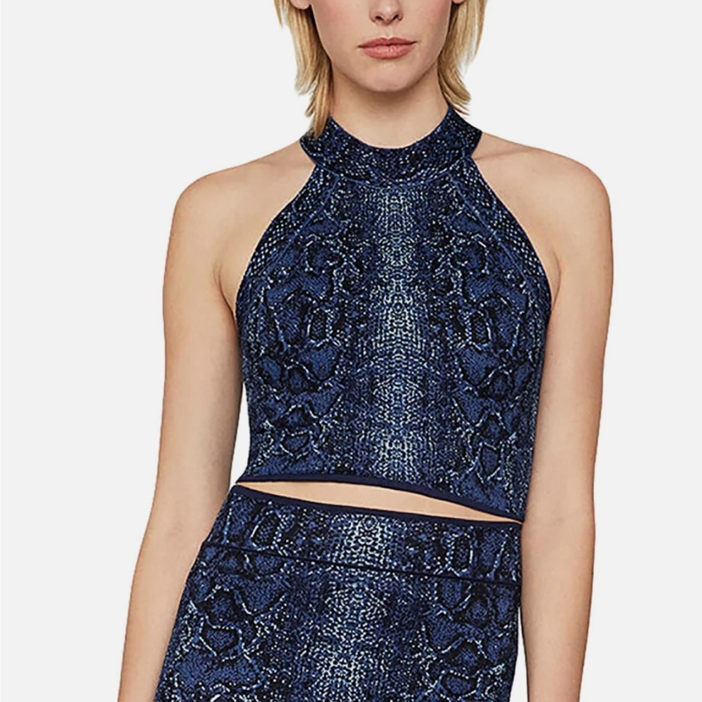 BCBGMAXAZRIA Halter Crop Top Size S
